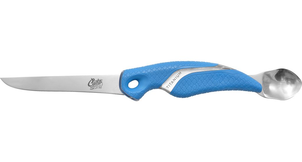 Cuda 5" Titanium Bonded Fillet Knife with Roe Spoon