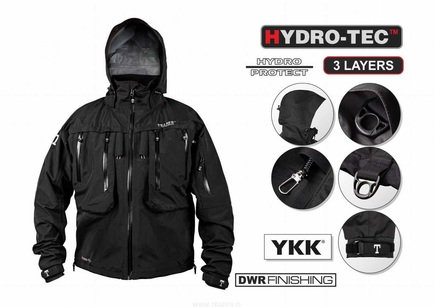 UTAH JACKET BLACK TRAPER