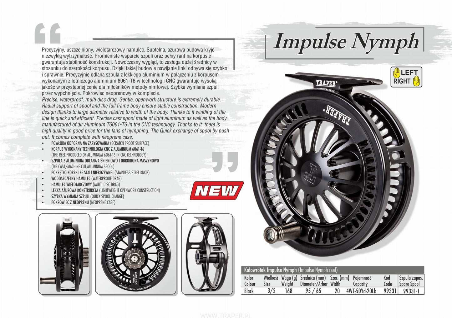 FLY REEL IMPULSE NYMPH TRAPER