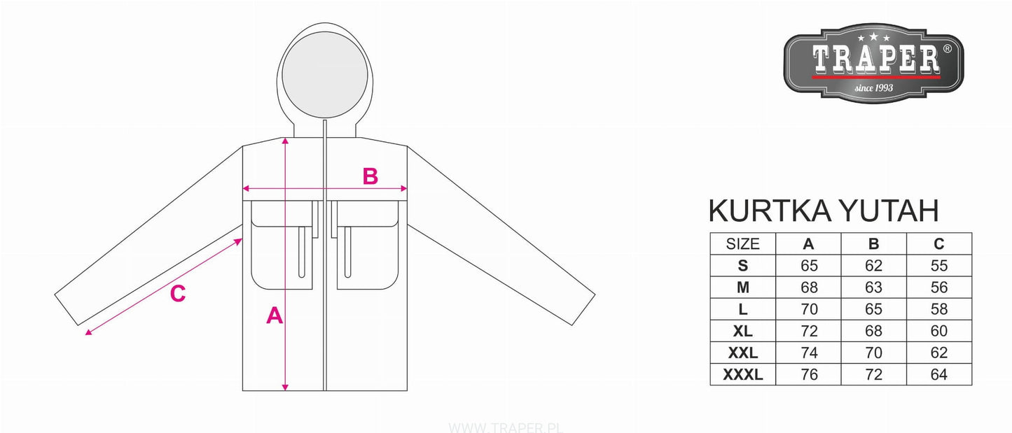UTAH JACKET INSULATED BLACK TRAPER