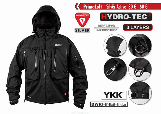 UTAH JACKET INSULATED BLACK TRAPER