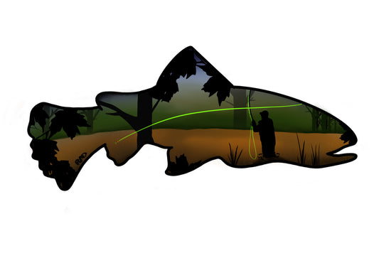 Trout Sticker