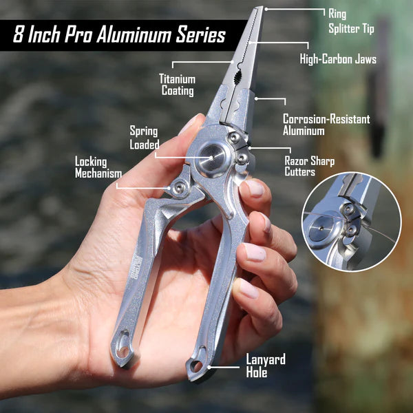 BEYOND BRAID PRO ALUMINUM SERIES 8" INCH PLIERS