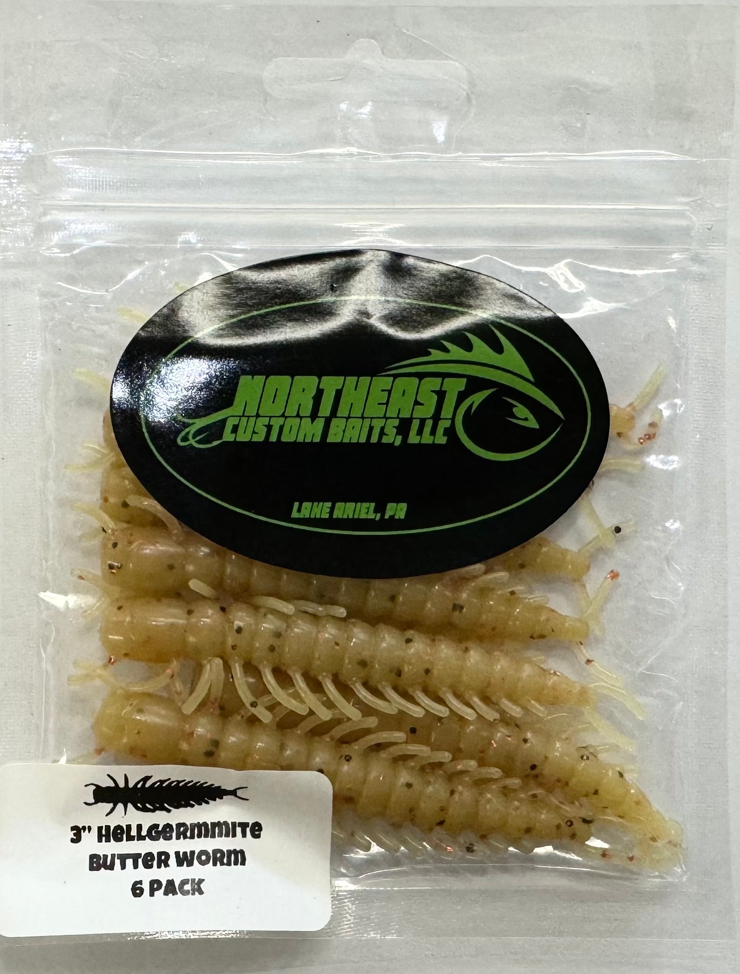 Northeast Custom Baits, LLC 3" Hellgermmite 6pk